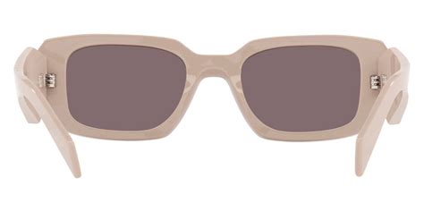 prada pr 17ws vyj6x1 powder plastic rectangle sunglasses brown lens|Prada PR 17WS Sunglasses .